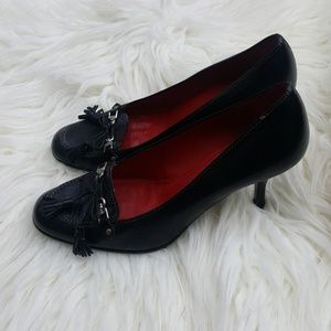 Coach Leather Heels With Tassels